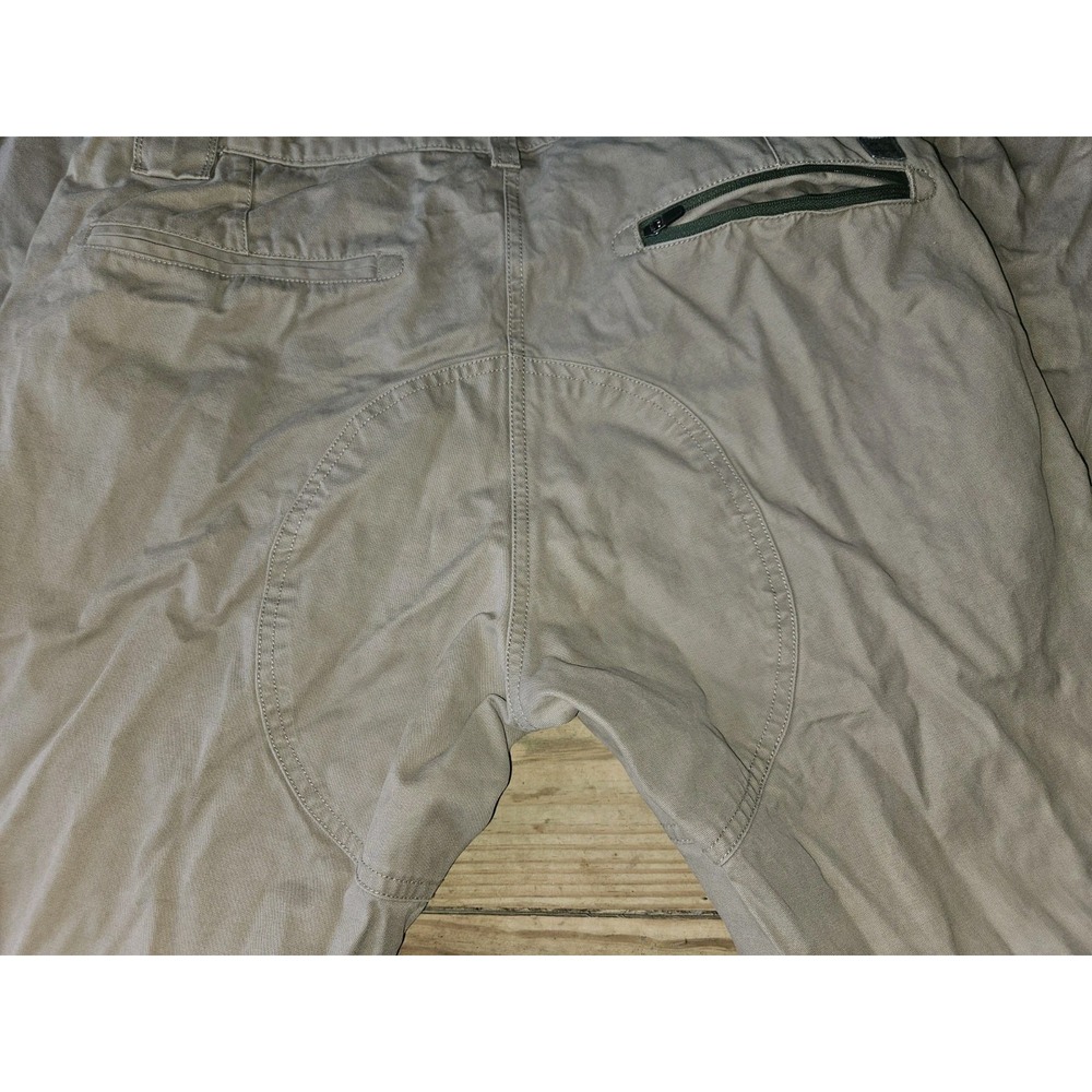 Woolrich Pants Mens 32x32 Beige  Canvas Workwear Outdoor Casual Reinforced Saddl